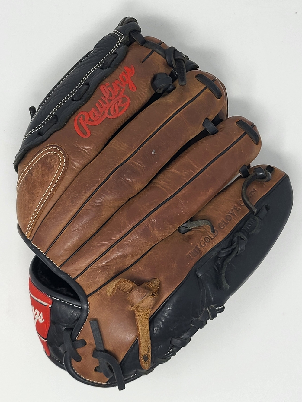 Rawlings Men’s Brown and Black Leather Baseball Glove